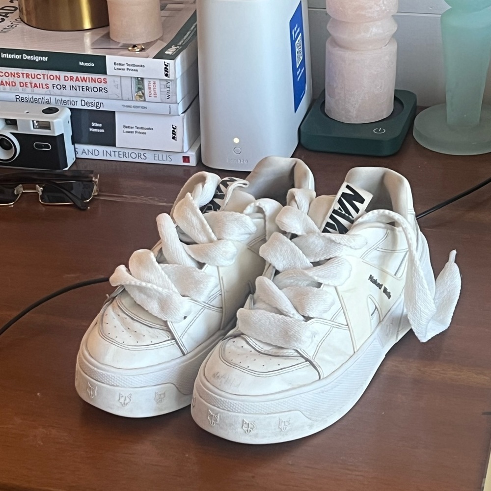 White Naked Wolfe sneakers size 9
